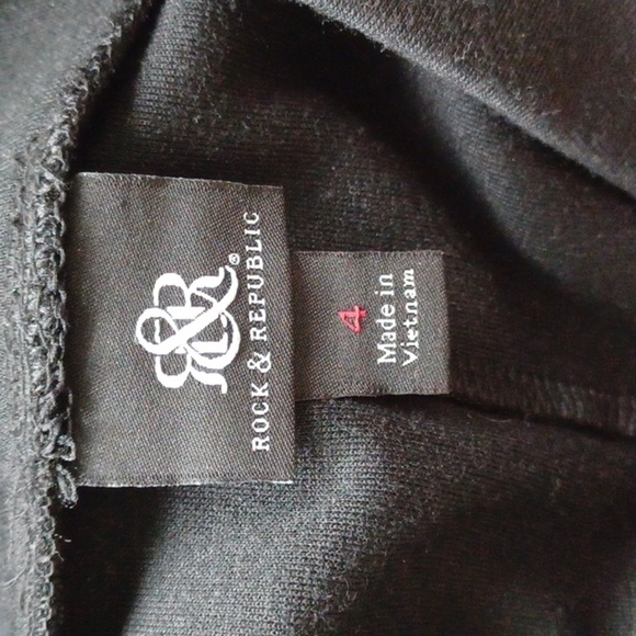 Rock & Republic Mini Skirt Studded Black Party Cocktail Clubbing Size 4 - Picture 3 of 4